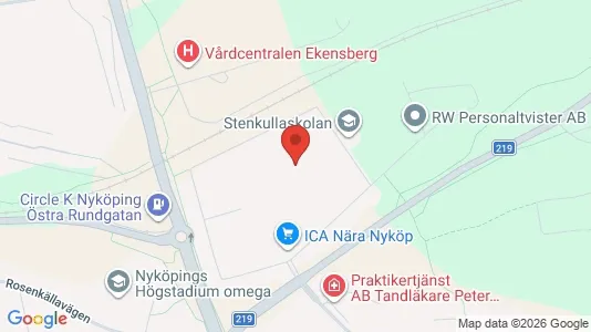 Apartments for rent i Nyköping - kort over placeringen
