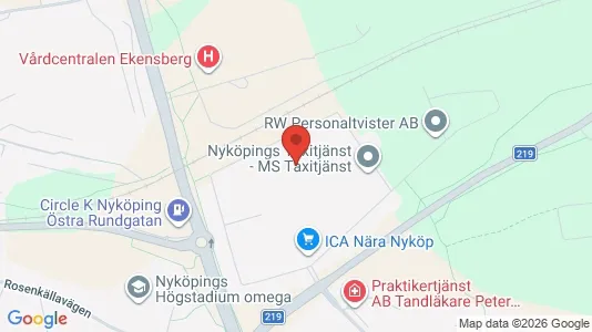 Apartments for rent i Nyköping - kort over placeringen