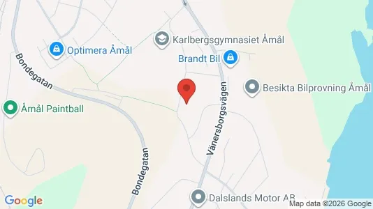 Apartments for rent i Åmål - kort over placeringen