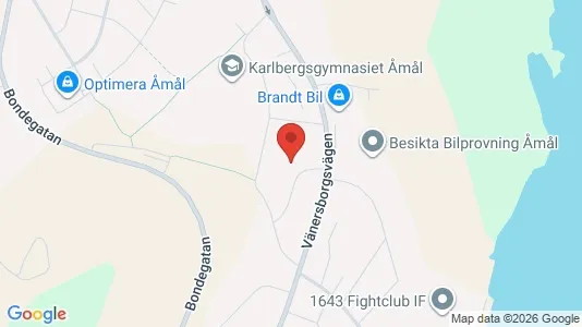 Apartments for rent i Åmål - kort over placeringen