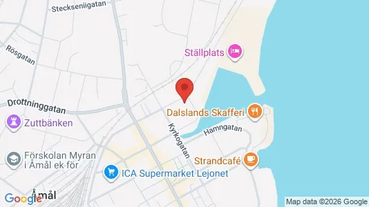 Apartments for rent i Åmål - kort over placeringen