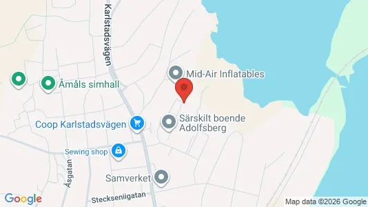 Apartments for rent i Åmål - kort over placeringen