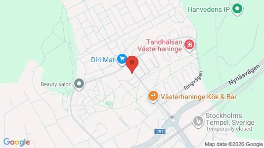 Apartments for rent i Haninge - kort over placeringen