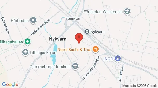 Apartments for rent i Nykvarn - kort over placeringen