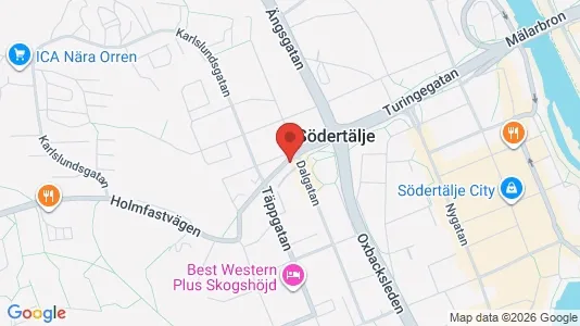 Apartments for rent i Södertälje - kort over placeringen