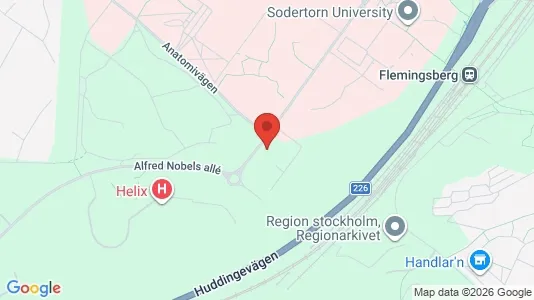 Apartments for rent i Huddinge - kort over placeringen