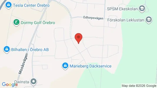 Apartments for rent i Örebro - kort over placeringen