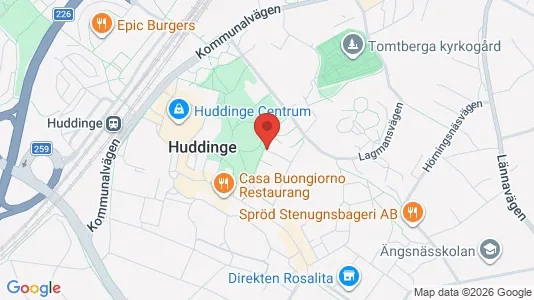 Apartments for rent i Huddinge - kort over placeringen