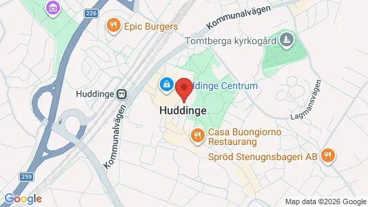 Apartments for rent i Huddinge - kort over placeringen