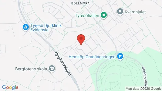 Apartments for rent i Tyresö - kort over placeringen