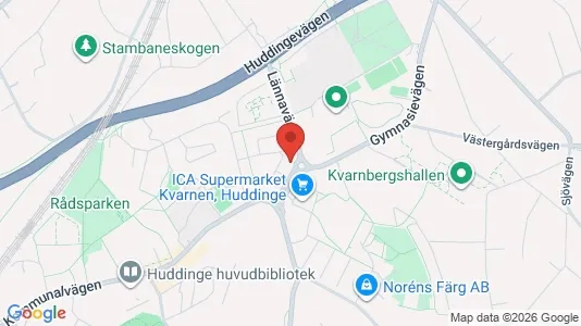 Apartments for rent i Huddinge - kort over placeringen