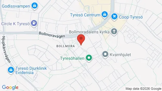 Apartments for rent i Tyresö - kort over placeringen