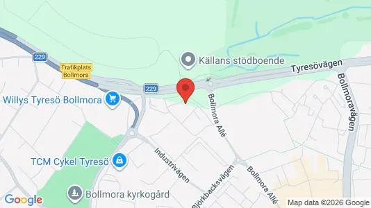 Apartments for rent i Tyresö - kort over placeringen