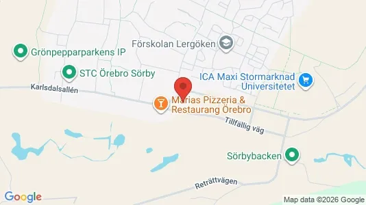 Apartments for rent i Örebro - kort over placeringen