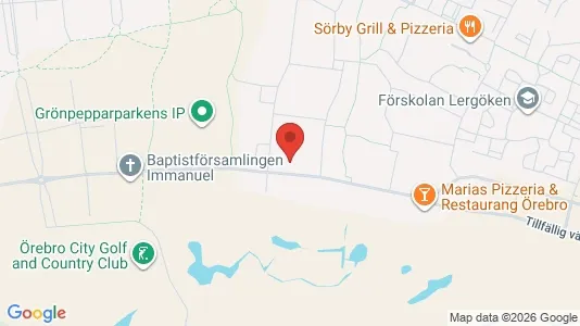 Apartments for rent i Örebro - kort over placeringen