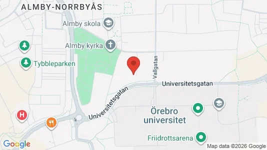 Apartments for rent i Örebro - kort over placeringen