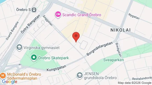 Apartments for rent i Örebro - kort over placeringen