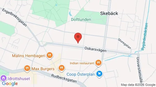 Apartments for rent i Örebro - kort over placeringen