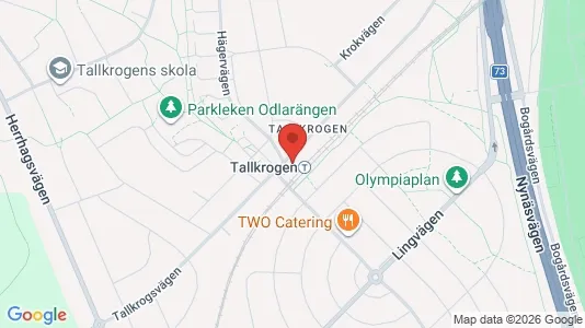 Rooms for rent i Stockholm South - kort over placeringen