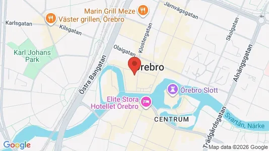 Apartments for rent i Örebro - kort over placeringen