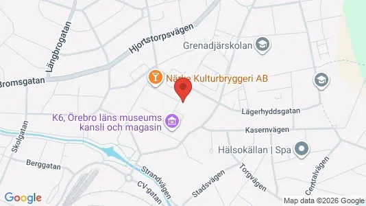 Apartments for rent i Örebro - kort over placeringen