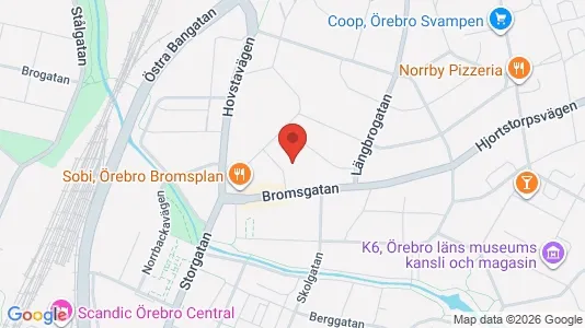 Apartments for rent i Örebro - kort over placeringen