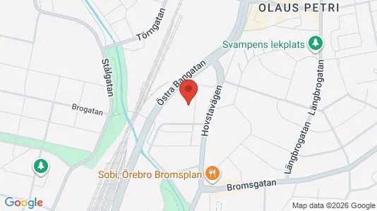 Apartments for rent i Örebro - kort over placeringen