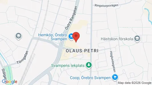 Apartments for rent i Örebro - kort over placeringen