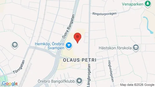 Apartments for rent i Örebro - kort over placeringen