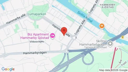 Apartments for rent i Hammarbyhamnen - kort over placeringen