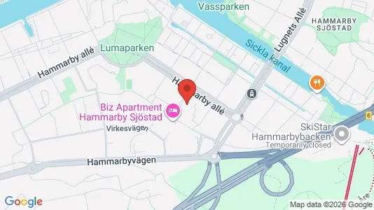 Apartments for rent i Hammarbyhamnen - kort over placeringen