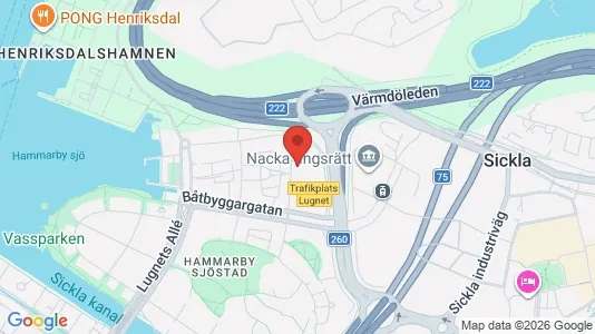 Apartments for rent i Hammarbyhamnen - kort over placeringen