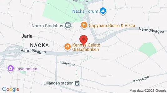 Apartments for rent i Nacka - kort over placeringen