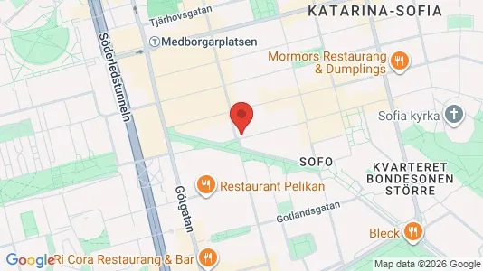 Apartments for rent i Södermalm - kort over placeringen