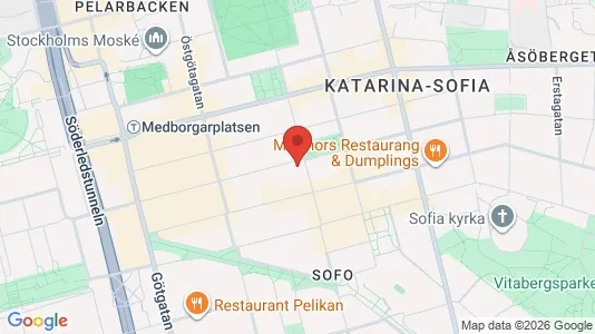 Apartments for rent i Södermalm - kort over placeringen