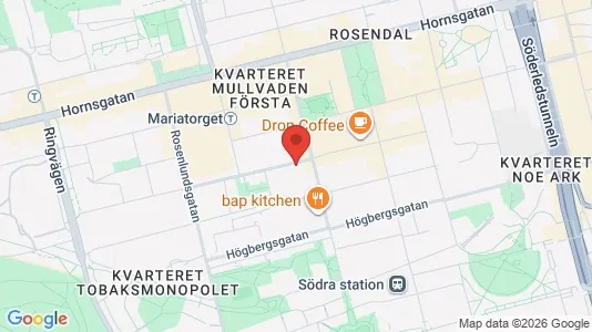Apartments for rent i Södermalm - kort over placeringen