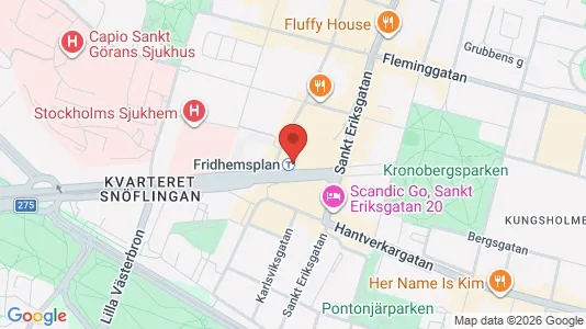 Apartments for rent i Kungsholmen - kort over placeringen