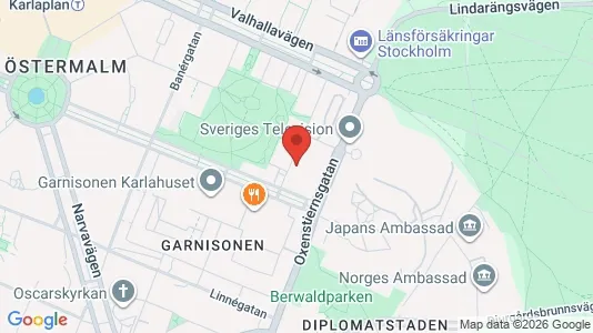 Apartments for rent i Östermalm - kort over placeringen