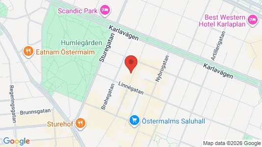 Apartments for rent i Östermalm - kort over placeringen