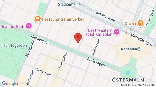 Apartments for rent i Östermalm - kort over placeringen