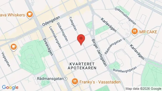 Apartments for rent i Vasastan - kort over placeringen