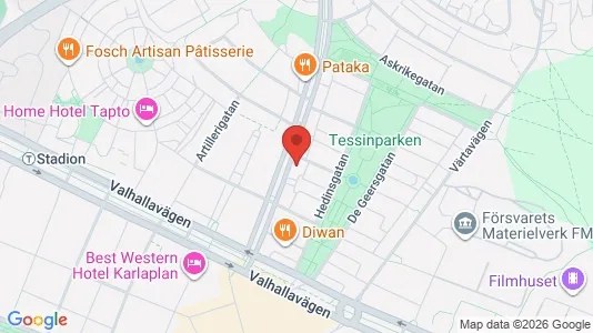 Apartments for rent i Gärdet/Djurgården - kort over placeringen