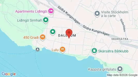 Apartments for rent i Lidingö - kort over placeringen