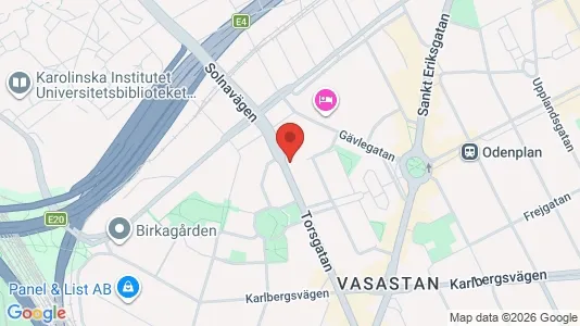 Apartments for rent i Vasastan - kort over placeringen