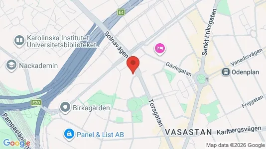 Apartments for rent i Vasastan - kort over placeringen