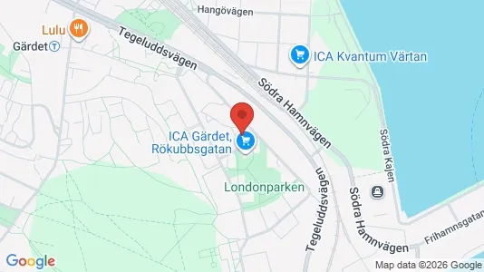 Apartments for rent i Gärdet/Djurgården - kort over placeringen