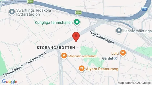 Rooms for rent i Gärdet/Djurgården - kort over placeringen