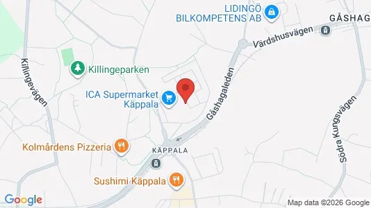 Apartments for rent i Lidingö - kort over placeringen