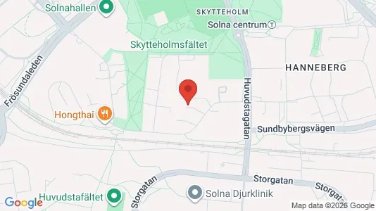 Apartments for rent i Solna - kort over placeringen