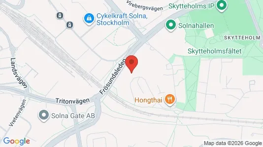 Apartments for rent i Solna - kort over placeringen
